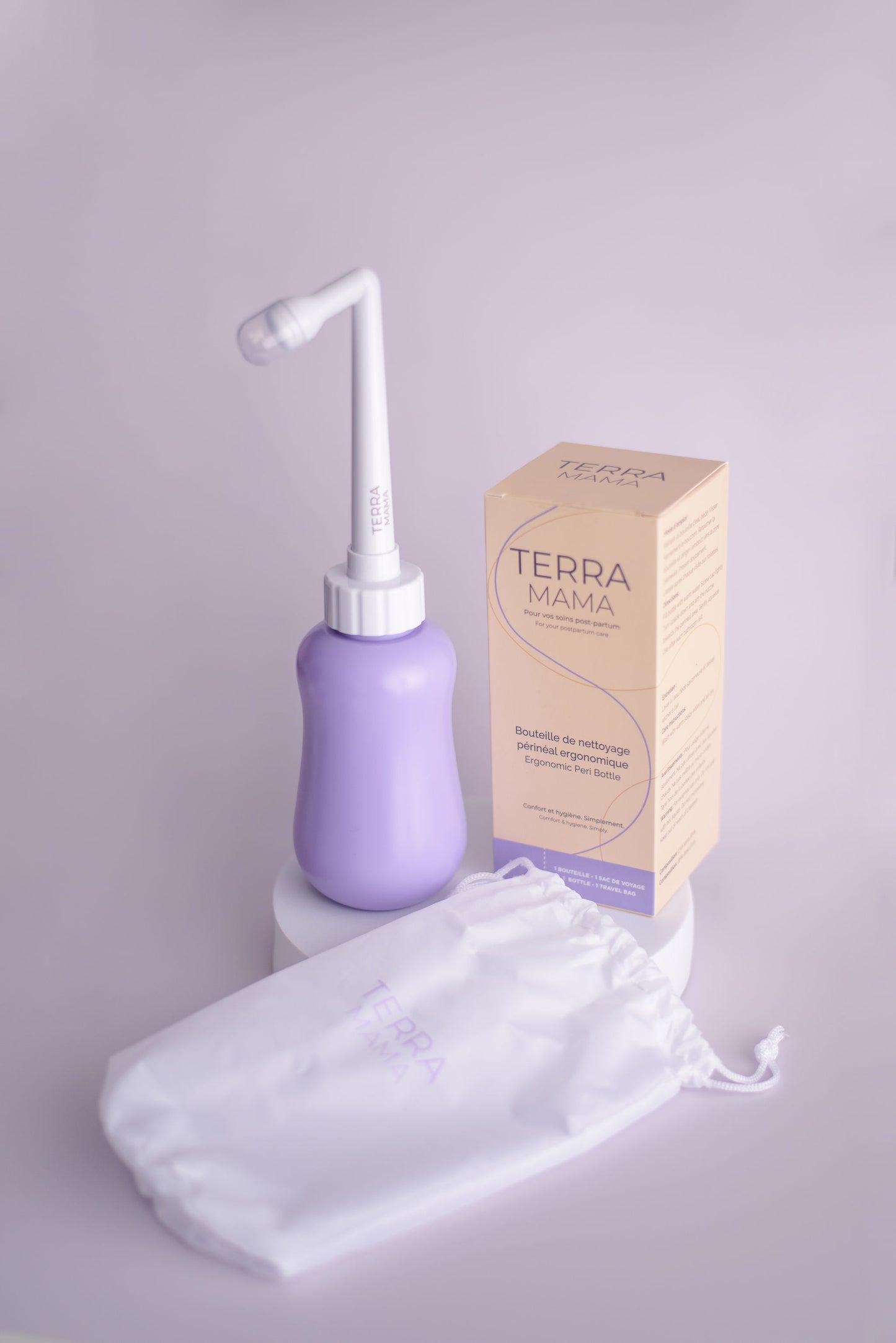 TerraMama perineal hot and cold compress for postpartum relief.
Compresse périnéale chaude et froide TerraMama pour soulager après l’accouchement